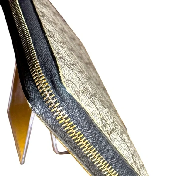 Gucci Supreme GG monogram compact wallet ram continental ziparound wallet NWOT - Picture 4 of 15